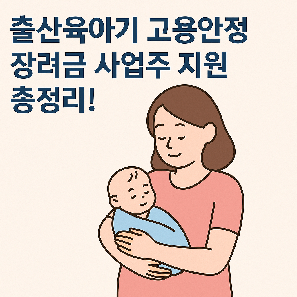 출산육아기 고용안정장려금 총정리!