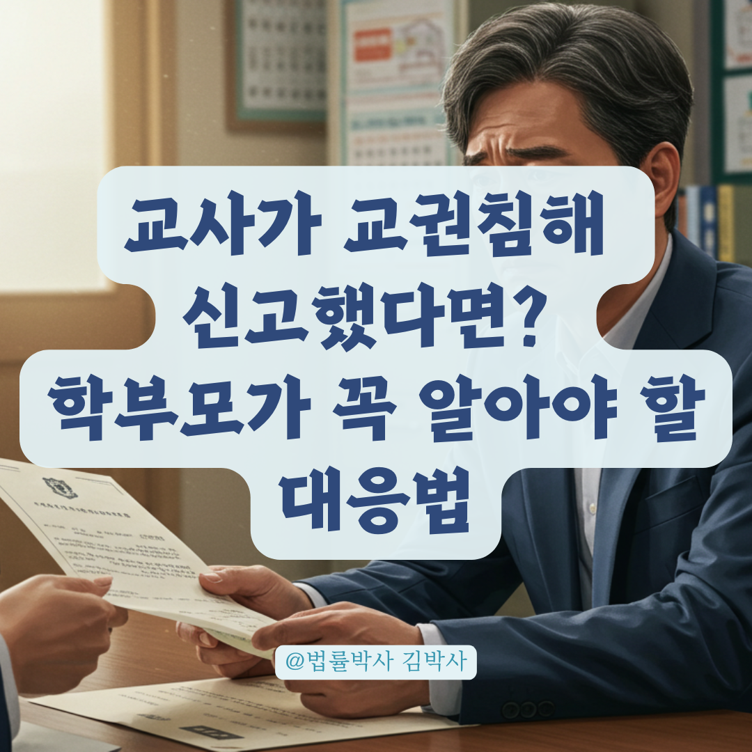 교사가 교권침해로 신고했다면, 학부모가 불복할 수 있는 행정심판 절차 총정리.