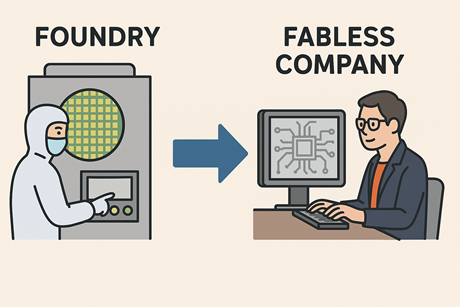 파운드리와 팹리스 기업의 역할 관련 사진
