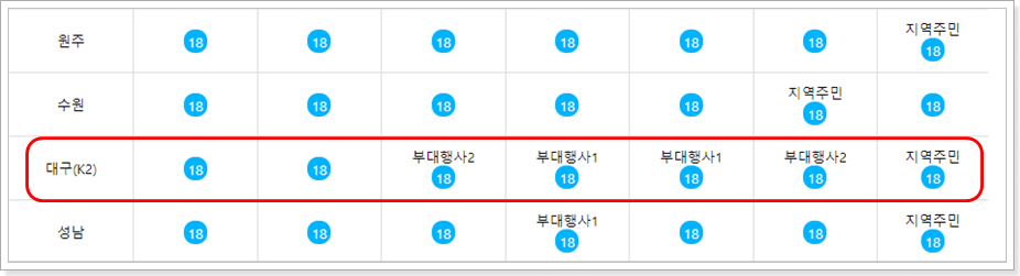 대구 공군체력단련장