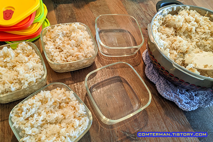 휘슬러 2.5리터 압력밥솥 밥그릇 수