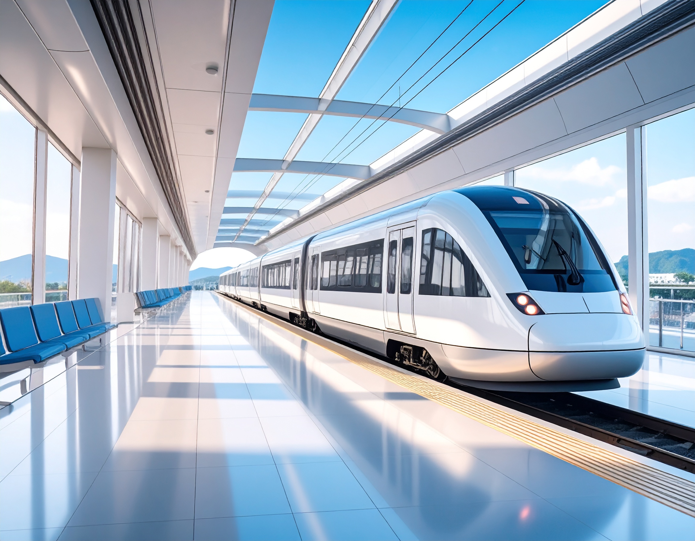 수도권 지하철 요금, 2025 지하철 요금 인상, 현대적인 감각의 지하철 일러스트.