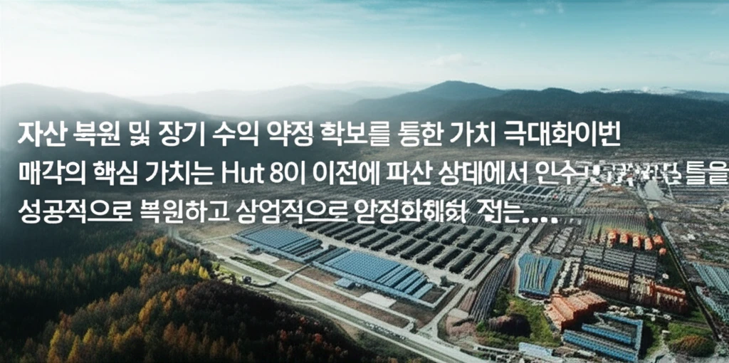310MW 발전소 매각 Hut 8의 ..