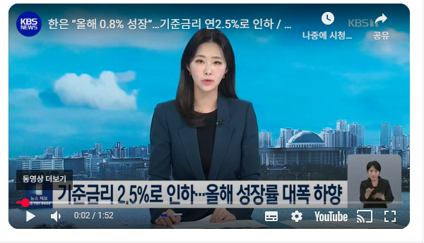 한국은행 금리인하