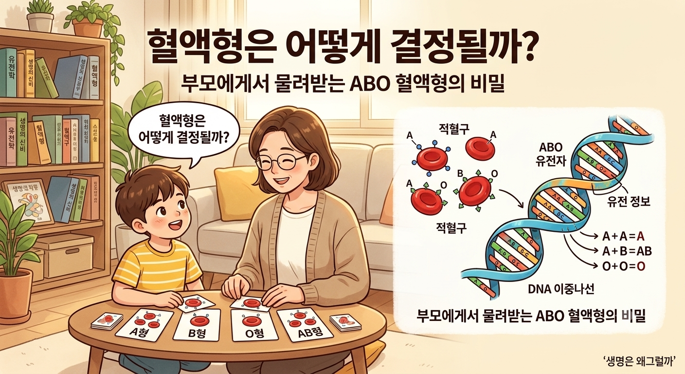 혈액형은 어떻게 결정될까? 부모에게서 물려받는 ABO 혈액형의 비밀