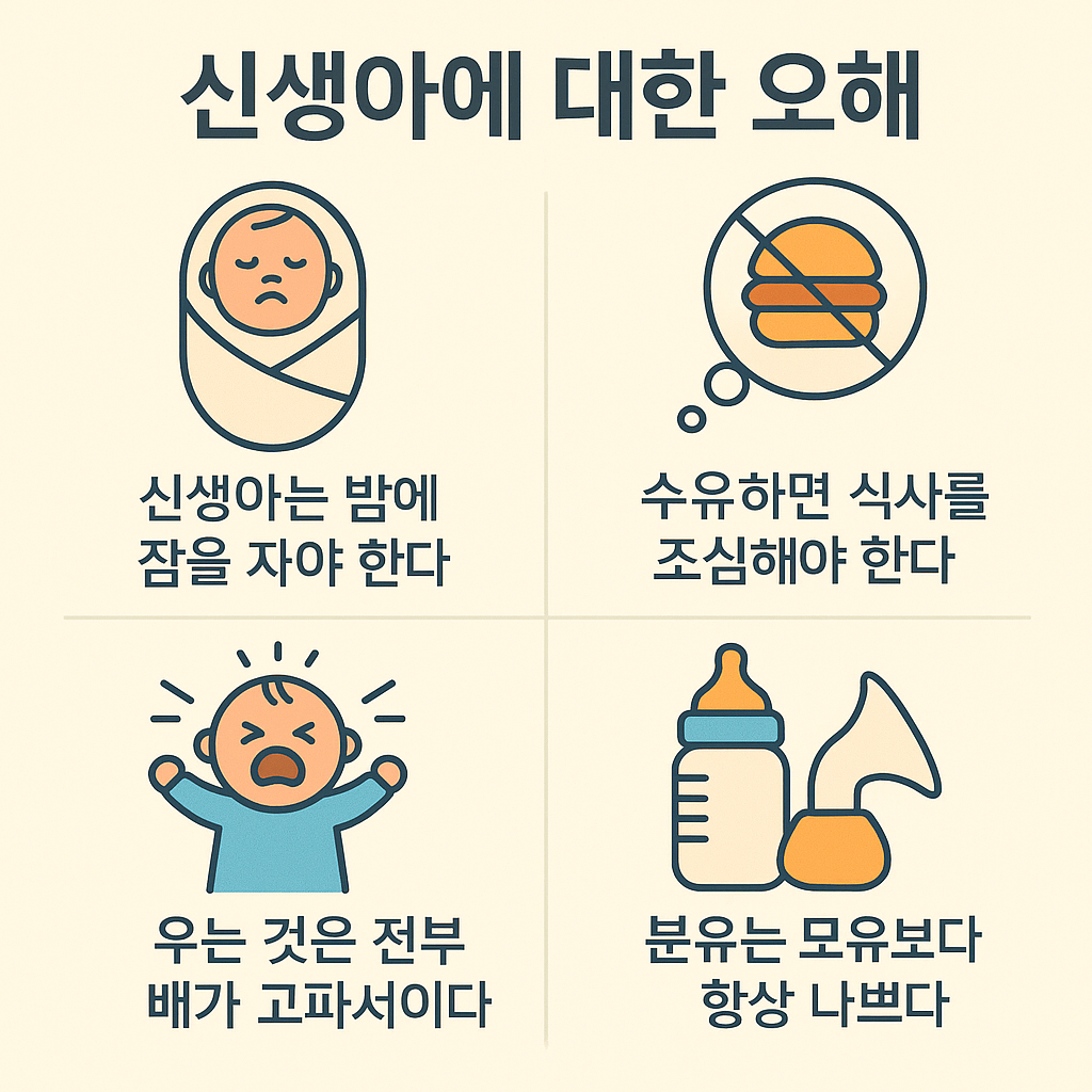 신생아에 대한 오해와 관련된 사진
