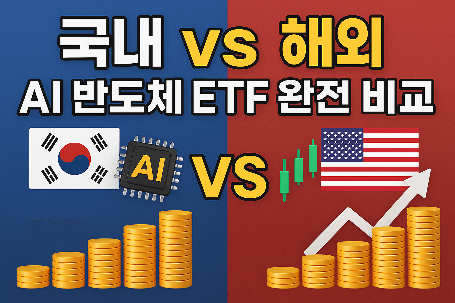 국내 vs 해외 AI 반도체 ETF 완전 비교
