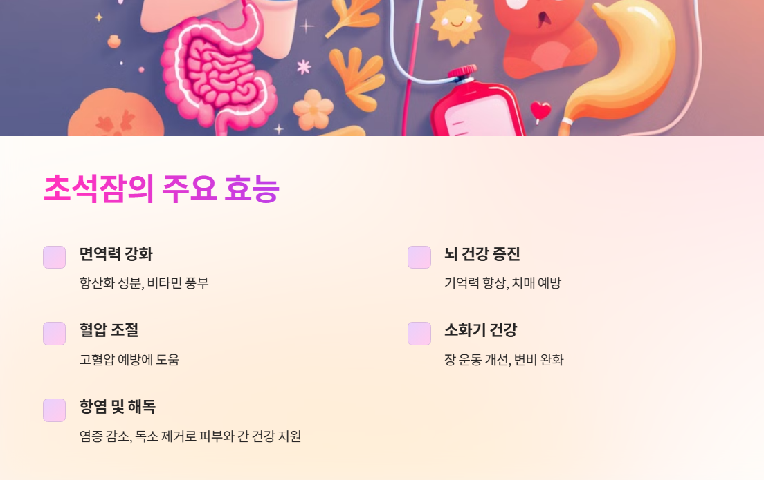 초석잠의 주요 효능