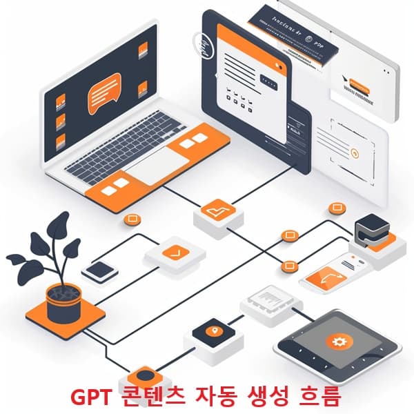 GPT가 블로그 콘텐츠를 자동 생성하는 플로우 다이어그램