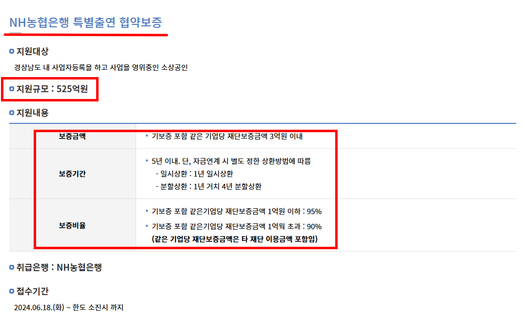 영세관관사업자특별금융지원협약보증