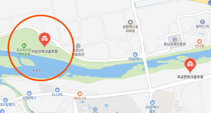 충청남도 아산시 이순신파크골프장 소개