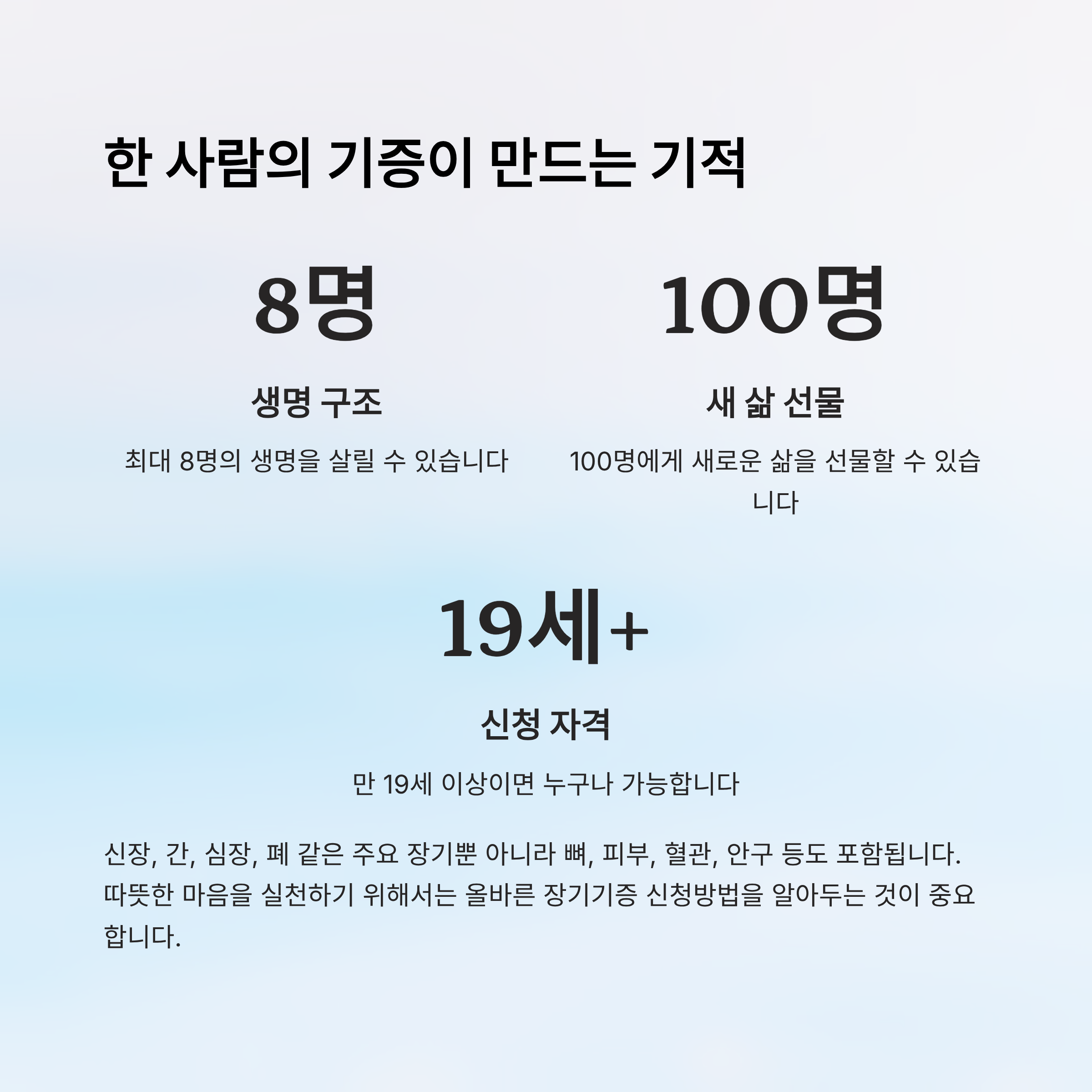 장기기증 신청방법 알아보기