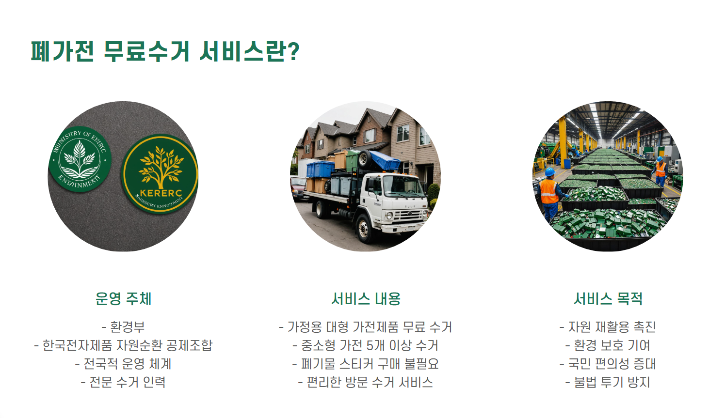 폐가전제품무상수거