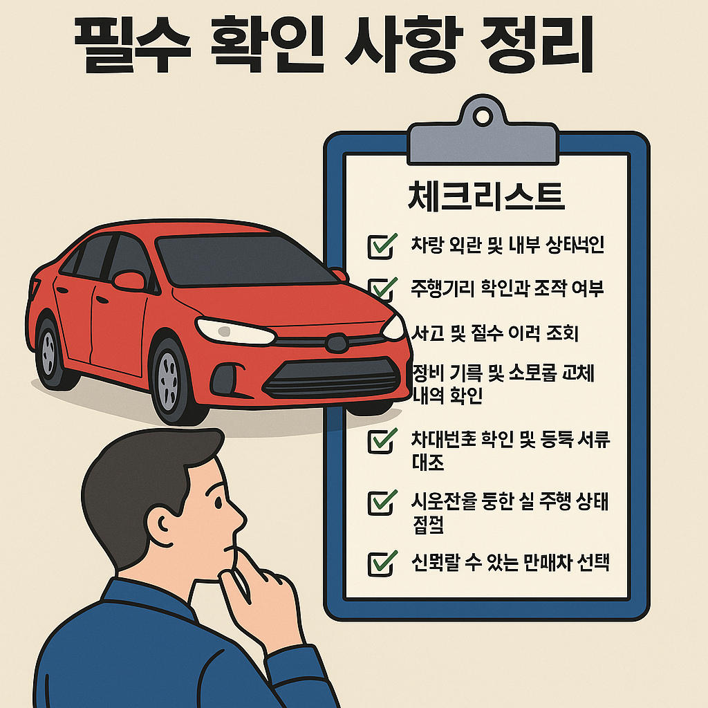 중고차 구매 관련 사진