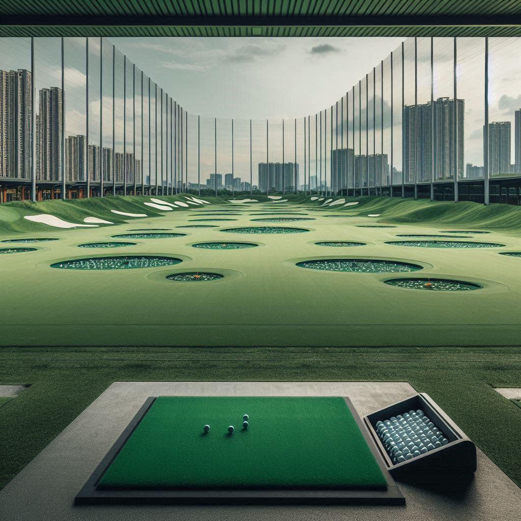 실외골프연습장 배경