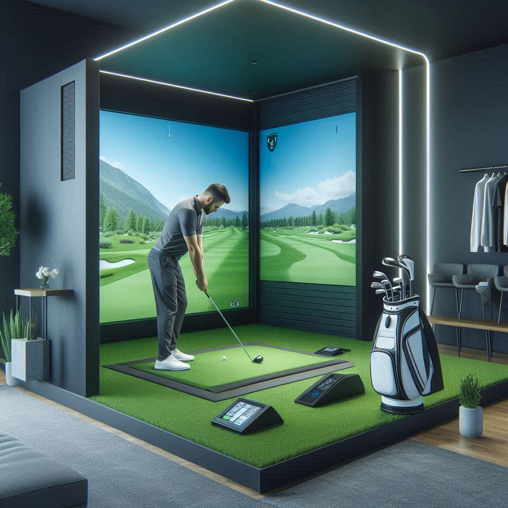 스크린골프장 배경