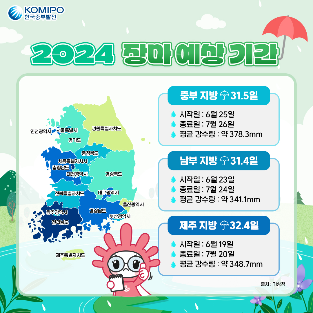2024 장마철 나들이 코스