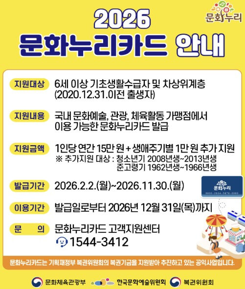 문화누리카드 사용처