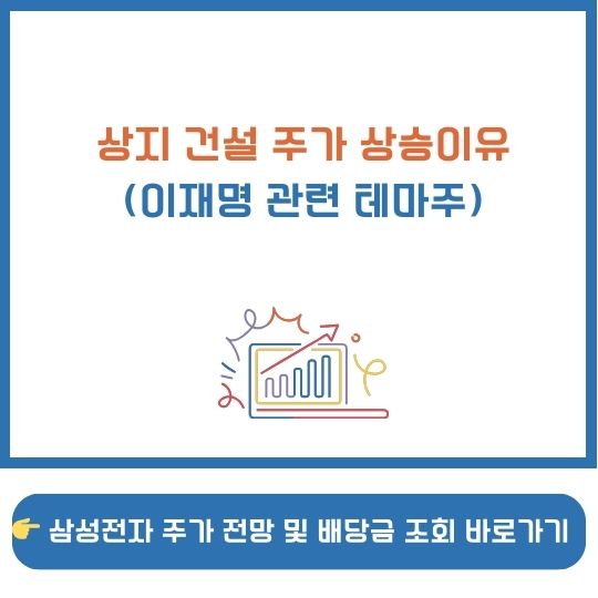 상지건설 주가 전망 관련 설명