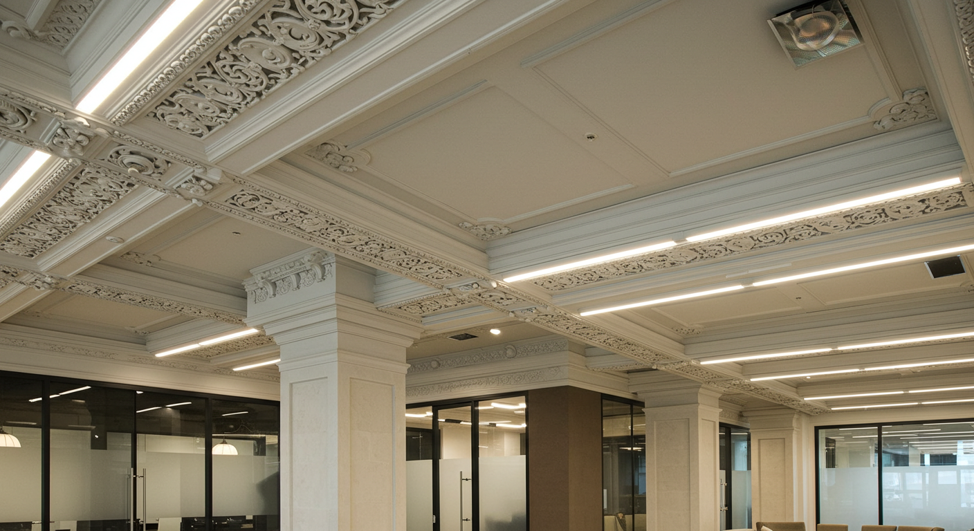사무실 천장 인테리어