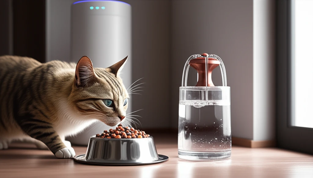 고양이 털 날림 완벽 차단: 빗질, ..