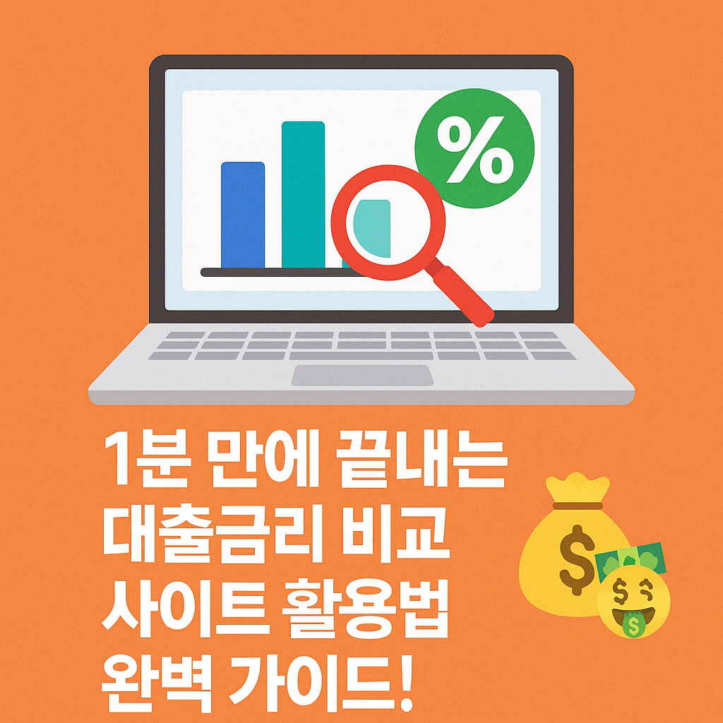 1분 만에 끝내는 대출금리 비교 사이트 활용법 완벽 가이드! 🤑