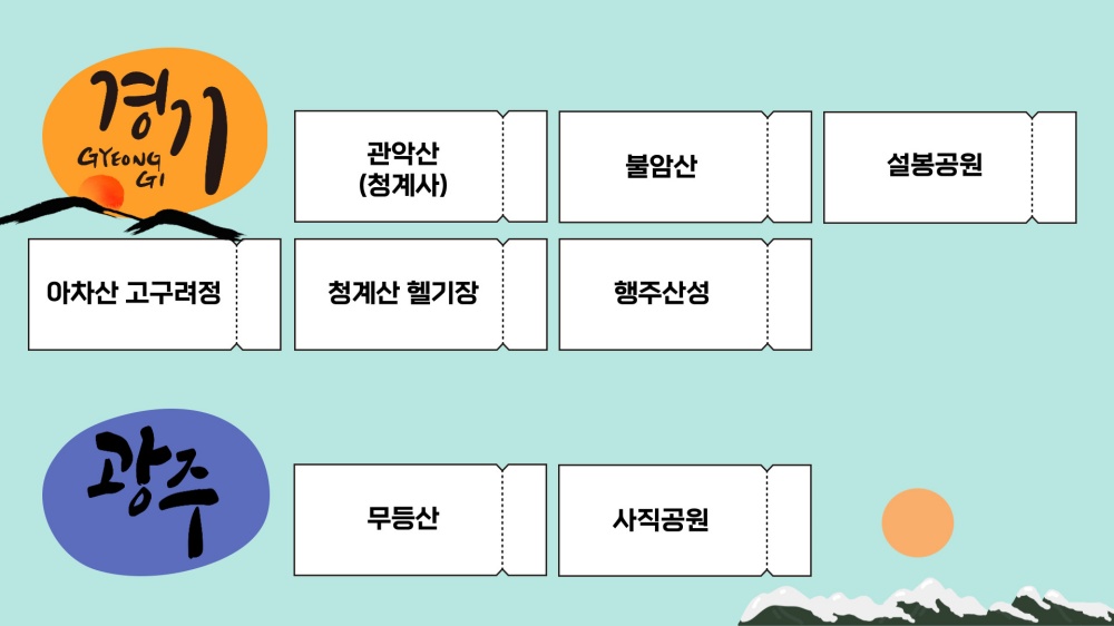 해돋이 명소 - 경기&#44; 광주