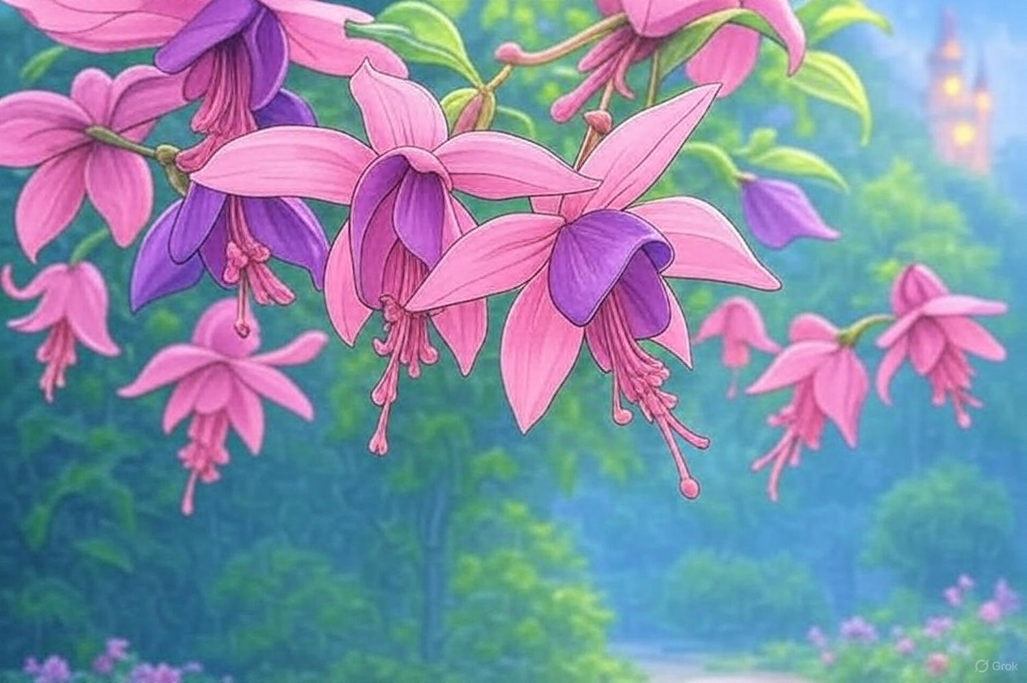 줄리스난데스, 후크시아, 푹시아