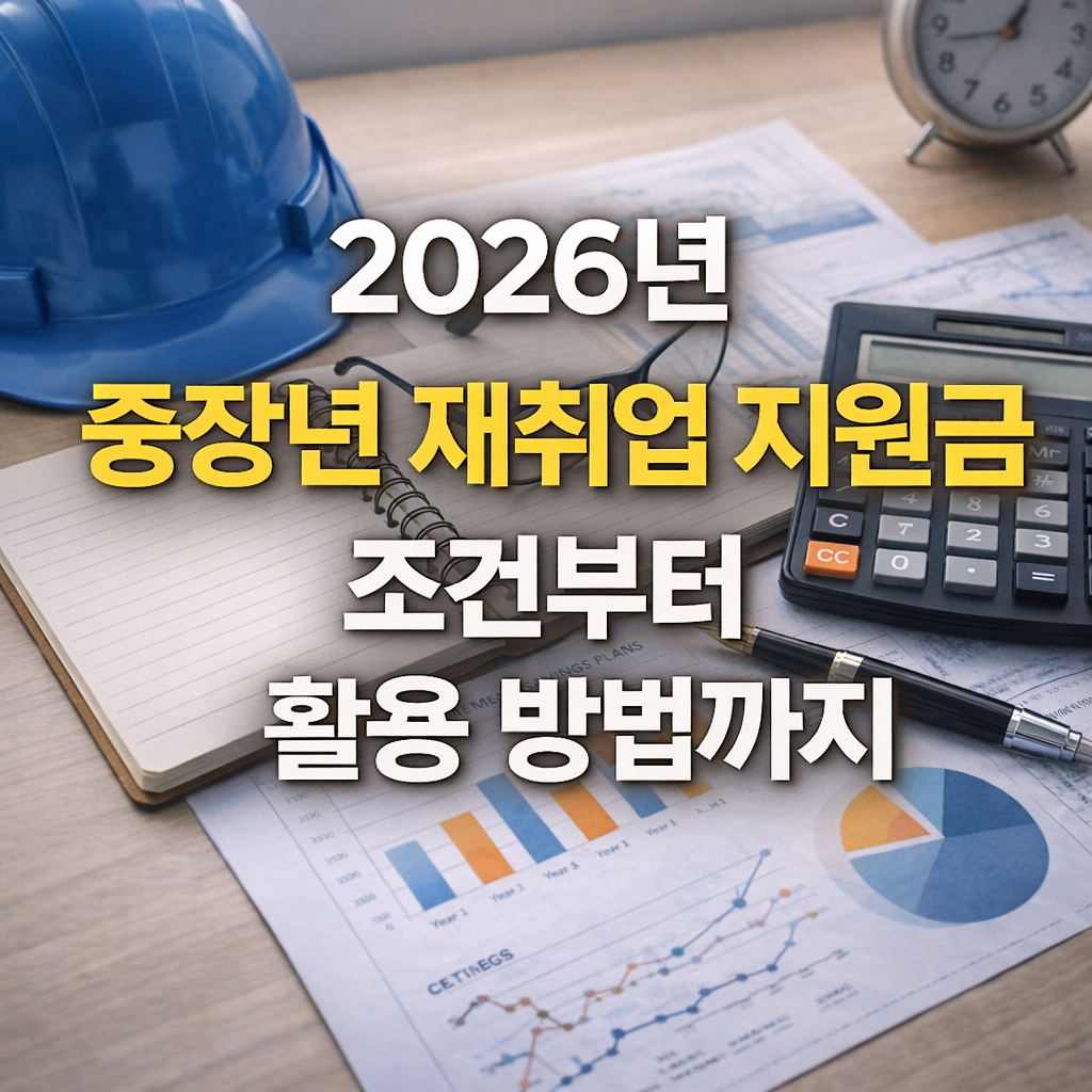2026년 중장년 재취업 지원금, 조건부터 실제 활용 방법까지