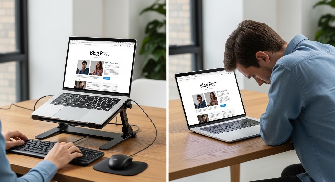 목 통증 노트북 거치대 비교 포인트