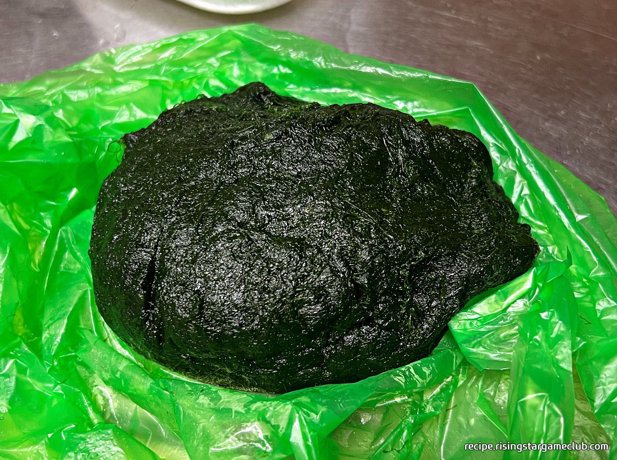 맛있는 매생이 굴 떡국에 들어갈 매생이 한 재기