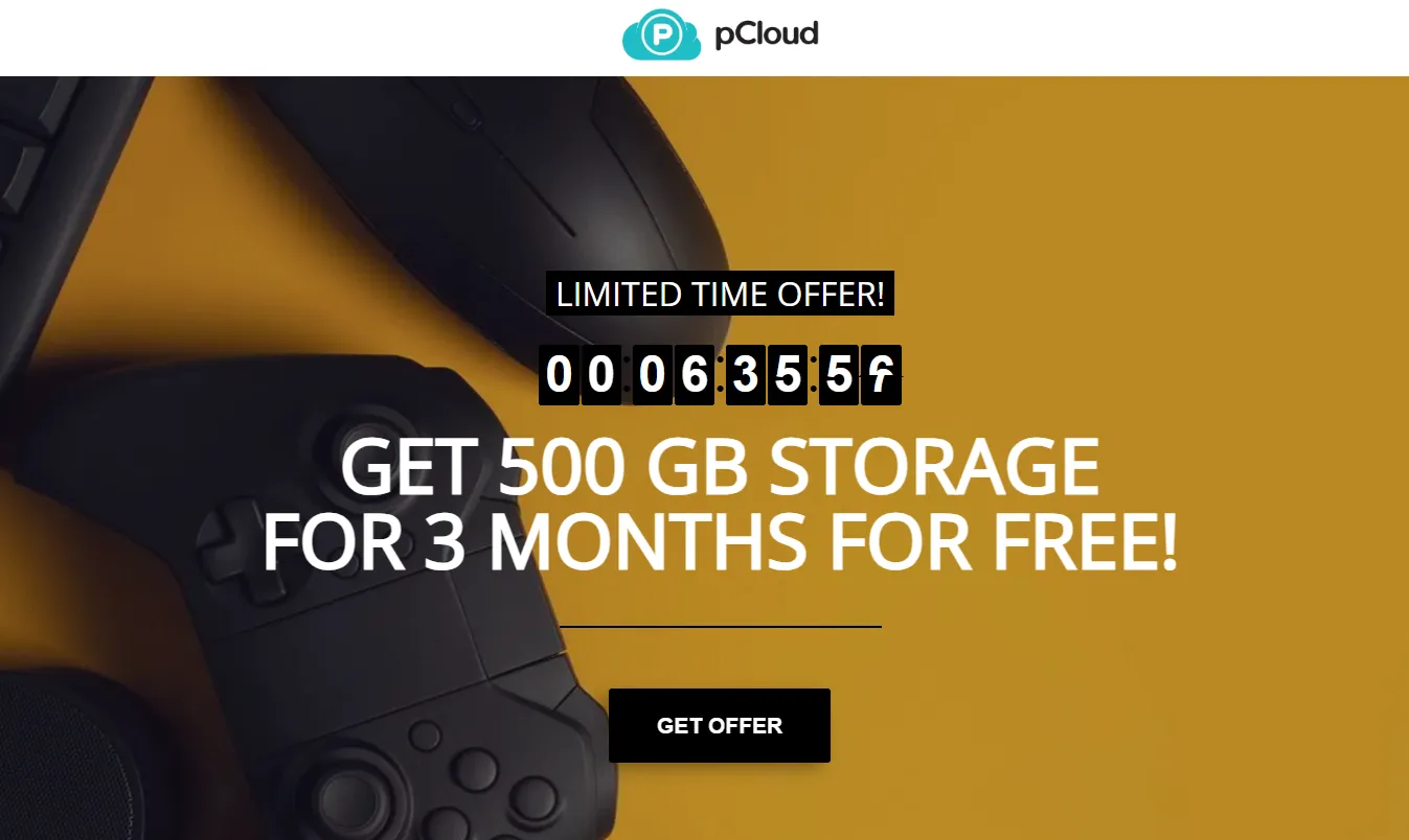 무료 20GB 클라우드 pCloud 500GB 3개월 무료