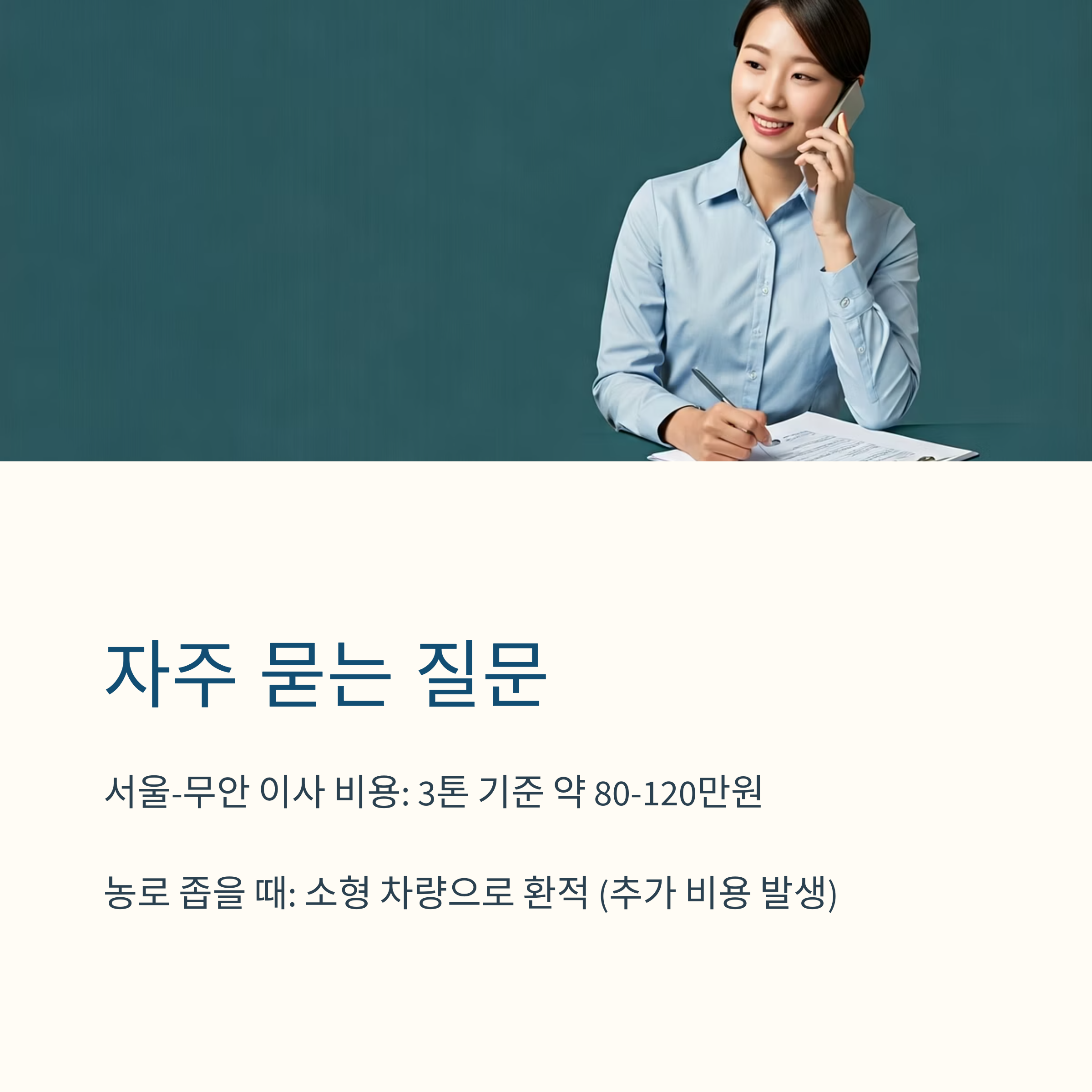 무안 이삿짐센터 질문 답변