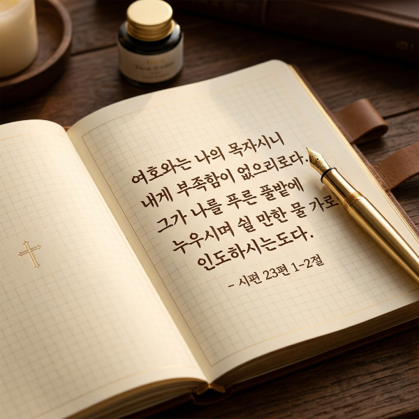 시편 23편 필사 노트