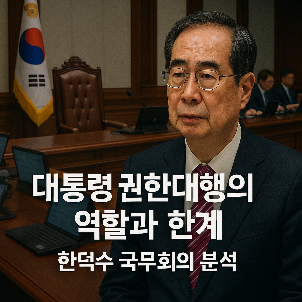 대통령 권한대행 현실 (한덕수, 국무회의, 한계)