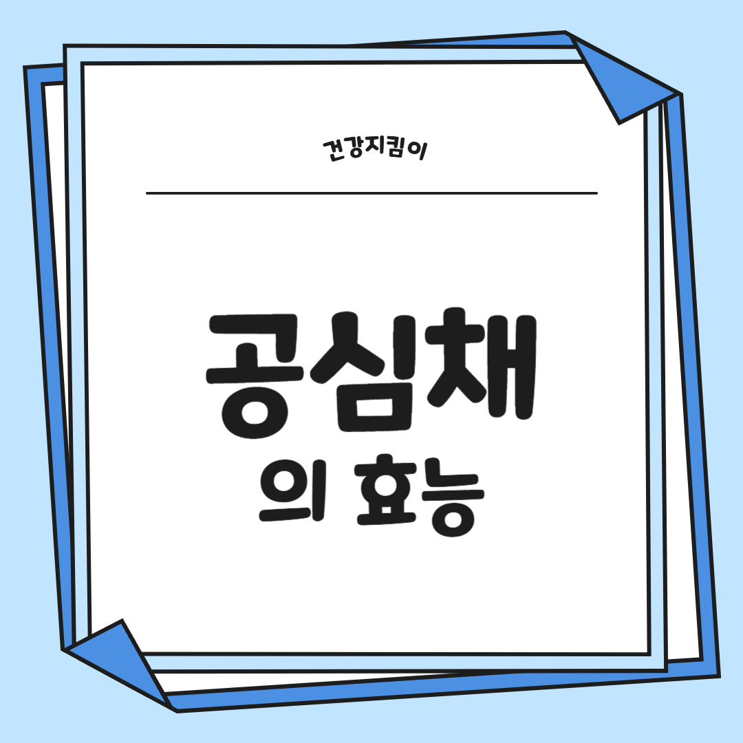 공심채 효능 부작용 고르는법 칼로리 다연채 모닝글로리