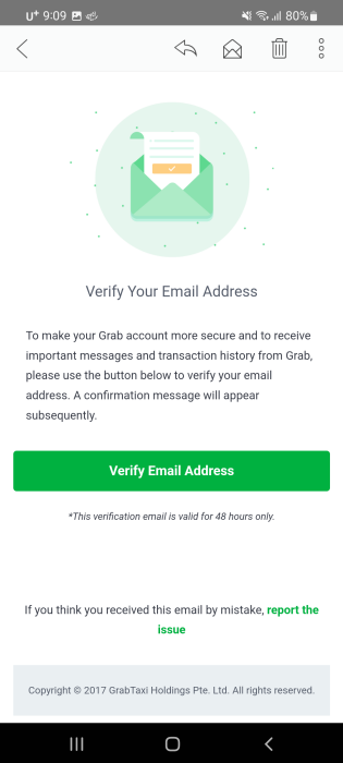 Grab이-보낸-이메일-인증-메일