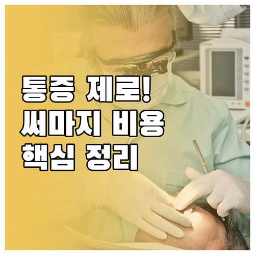 통증 없는 써마지 시술을 위한 수면마..