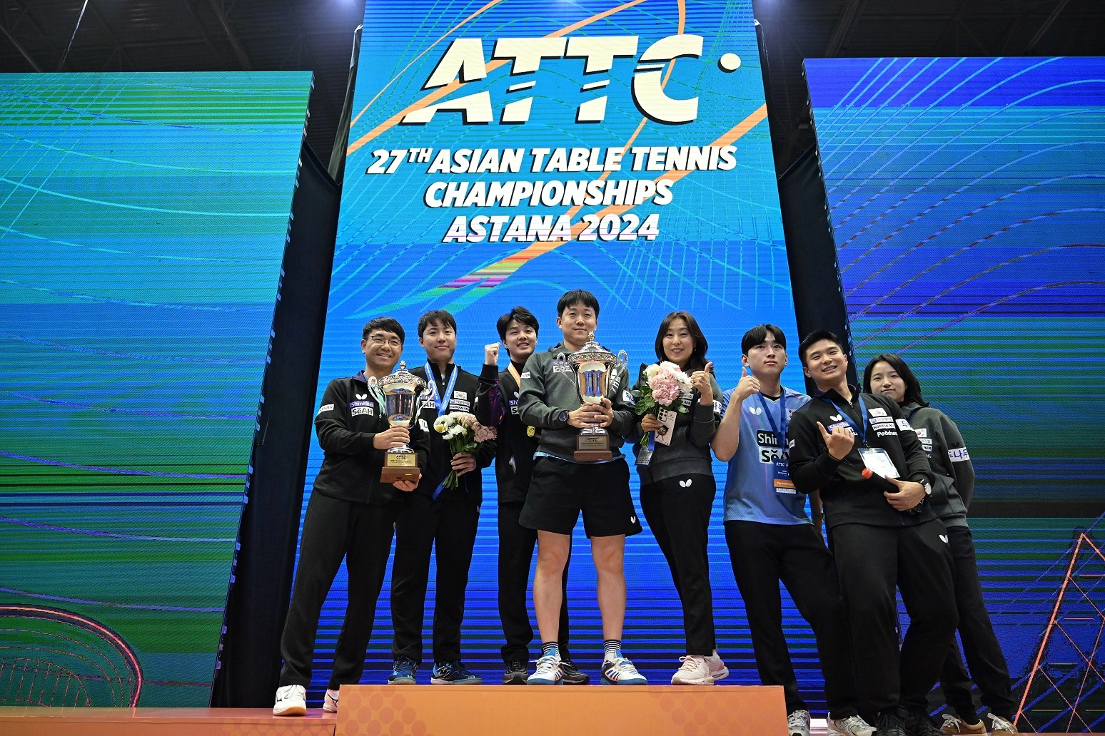 탁구 대표팀 ITTF ATTU 아스타나 아시아 탁구 선수권 대회 경기 결과 임종훈 안재현 남자 복식 금메달 신유빈 전지희 혼합 여자 단체전 카자흐스탄