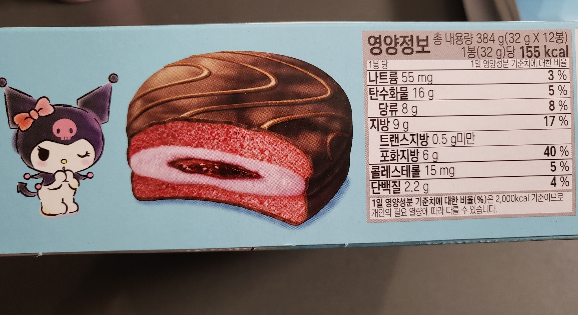 몽쉘의 영양성분