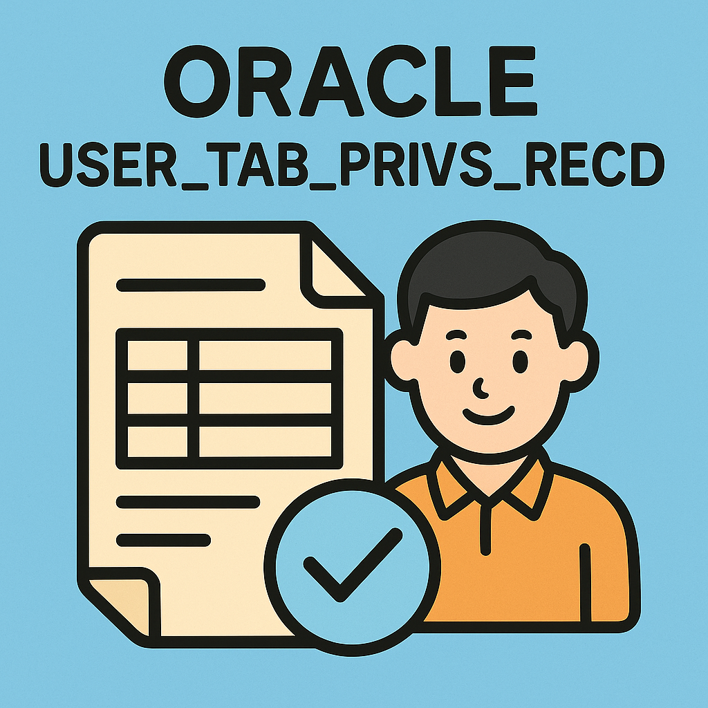 USER_TAB_PRIVS_RECD : 수신된 오브젝트 권한 완전 분석