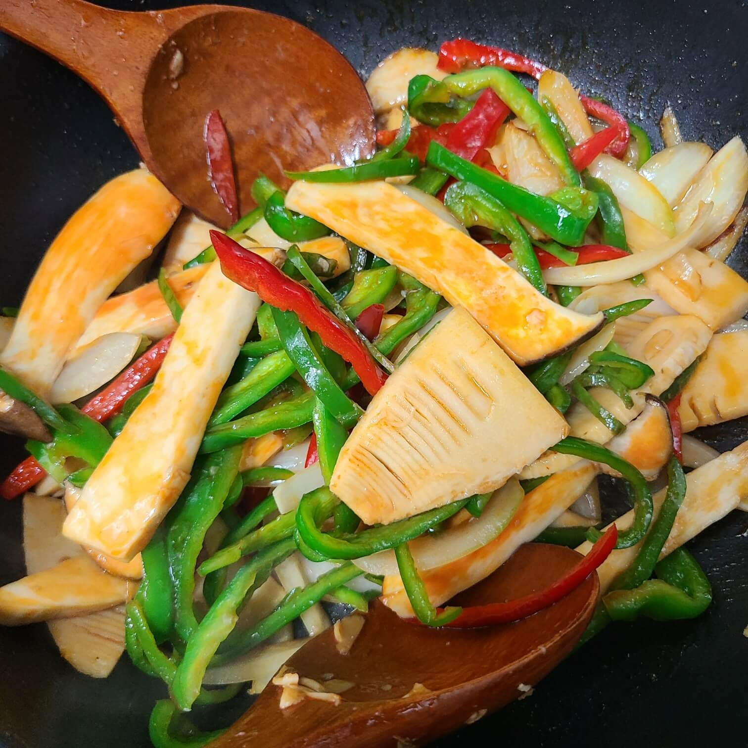 고추잡채 만드는 과정