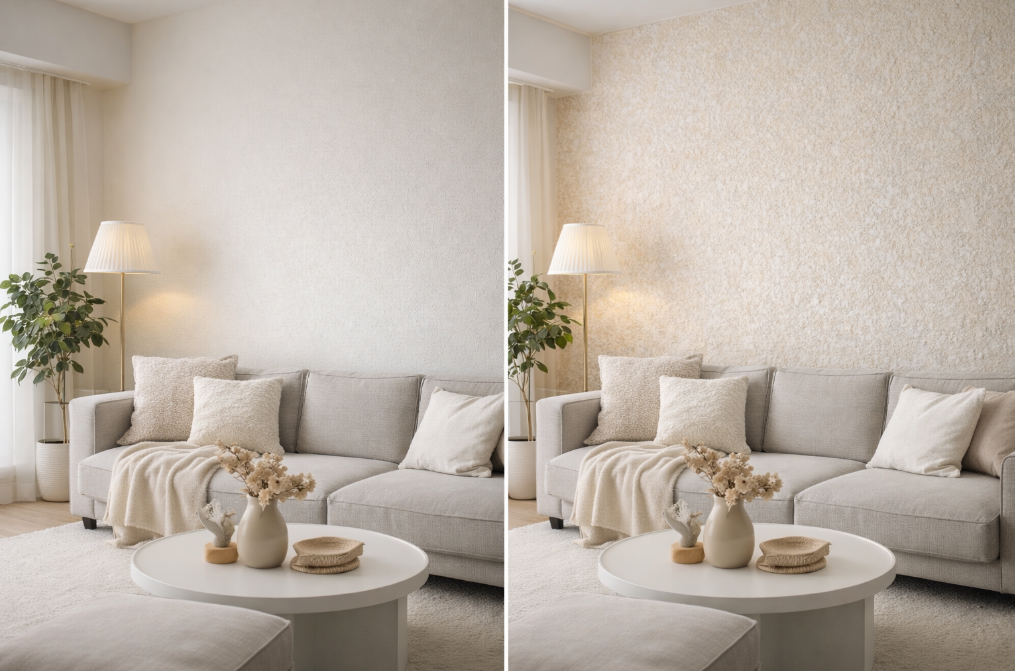 바르는 섬유벽지로 셀프인테리어 성공한 후기