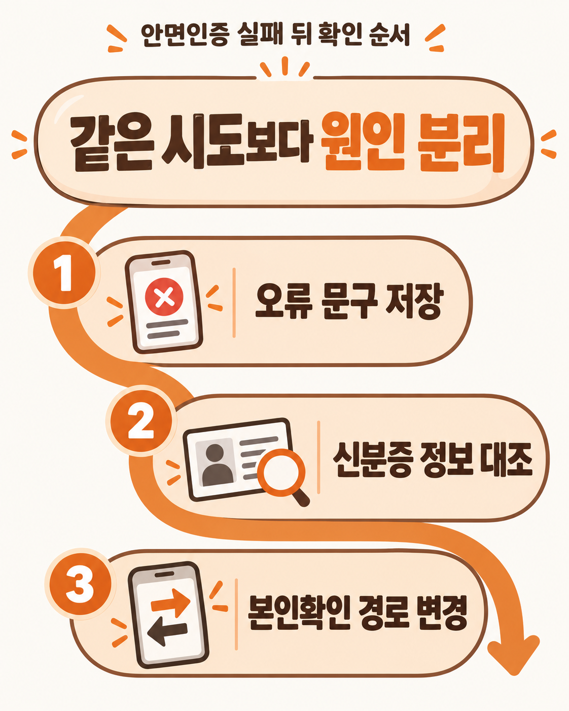 선불폰 안면인증 실패, 본인확인 경로를 바꾸면 될까요?
