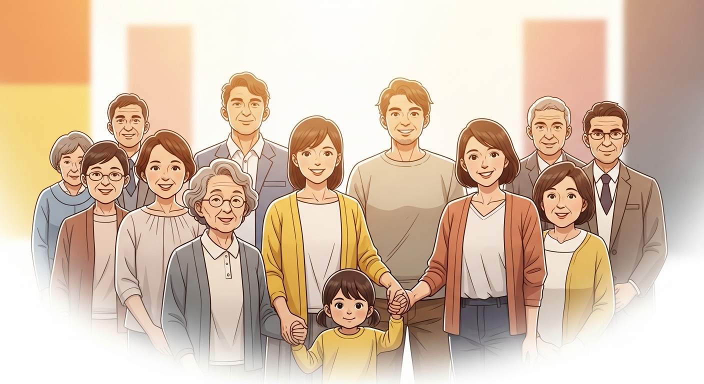 2025년 사랑의 온 난방비 지원 확대 대상을 상징하는 다양한 사람들