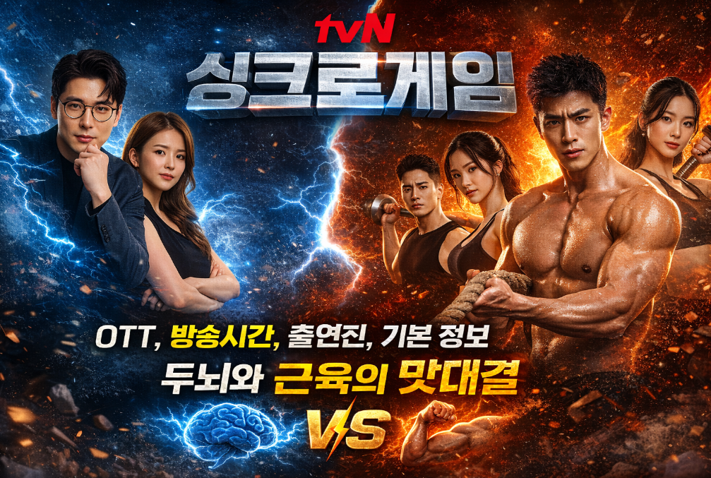 tvN 싱크로게임 OTT&middot;방송시간&middot;출연진 완벽 정리