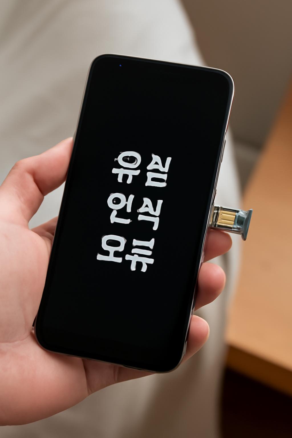 유심 인식 오류