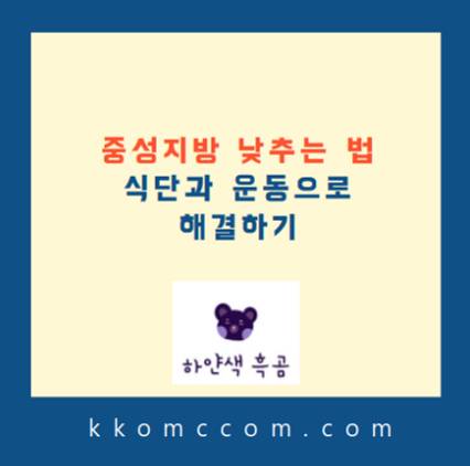 중성지방 낮추는 법 포스팅 썸네일
