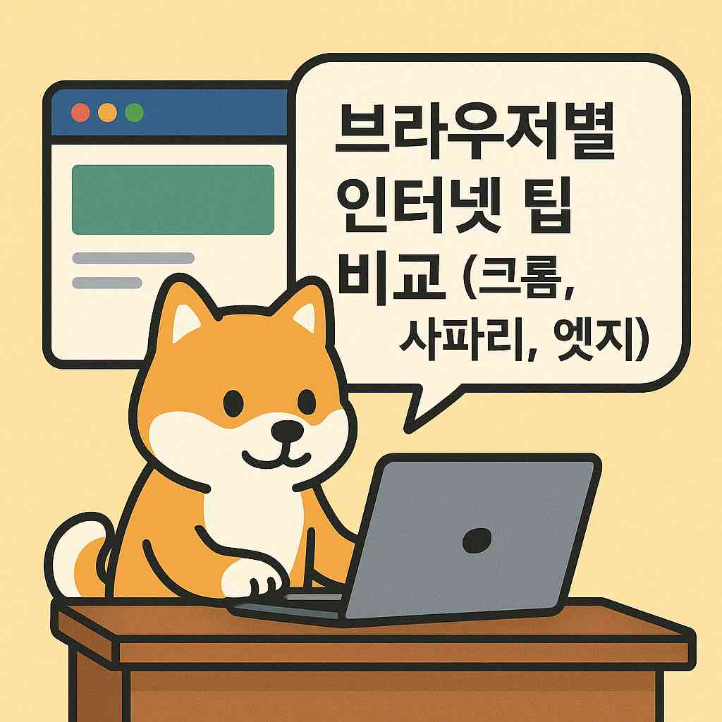 브라우저별 인터넷 팁 비교