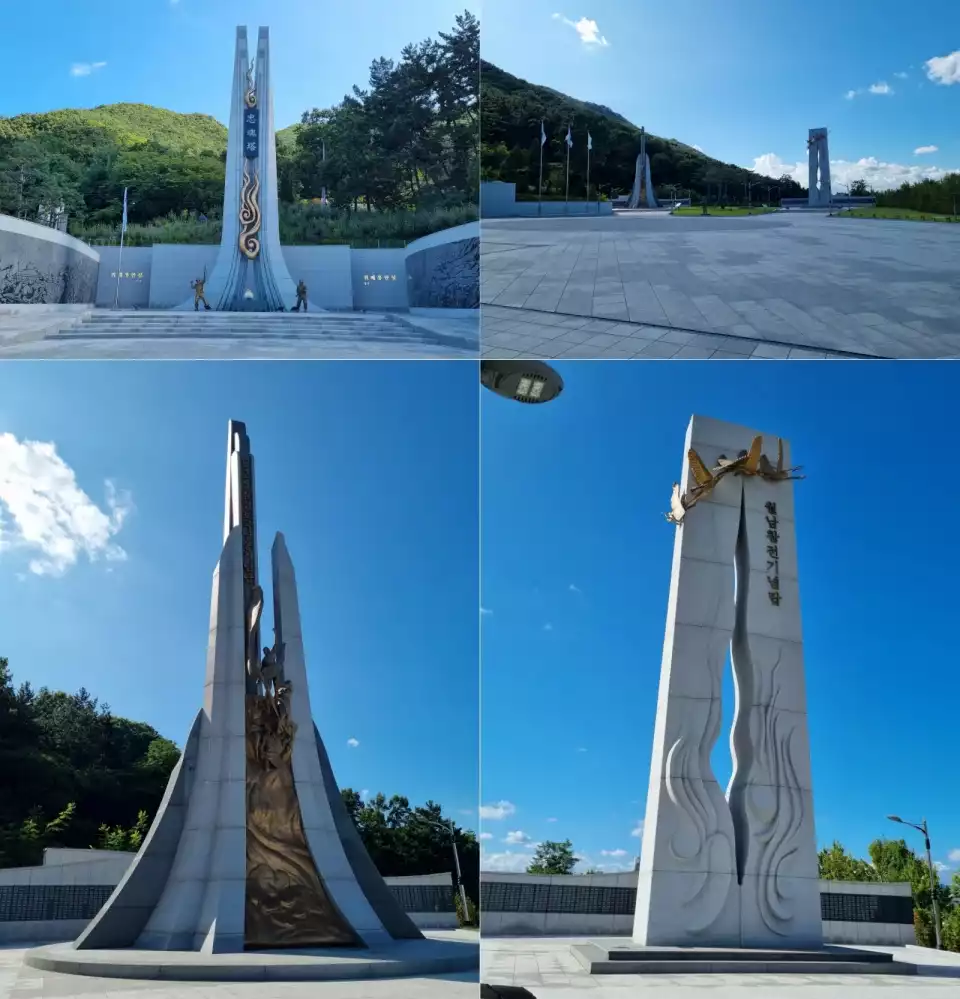 경산시 현충공원의 주요 모습을 모았습니다.